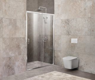 Душевая дверь, хром BelBagno UNIQUE-BF-1-120/135-C-Cr